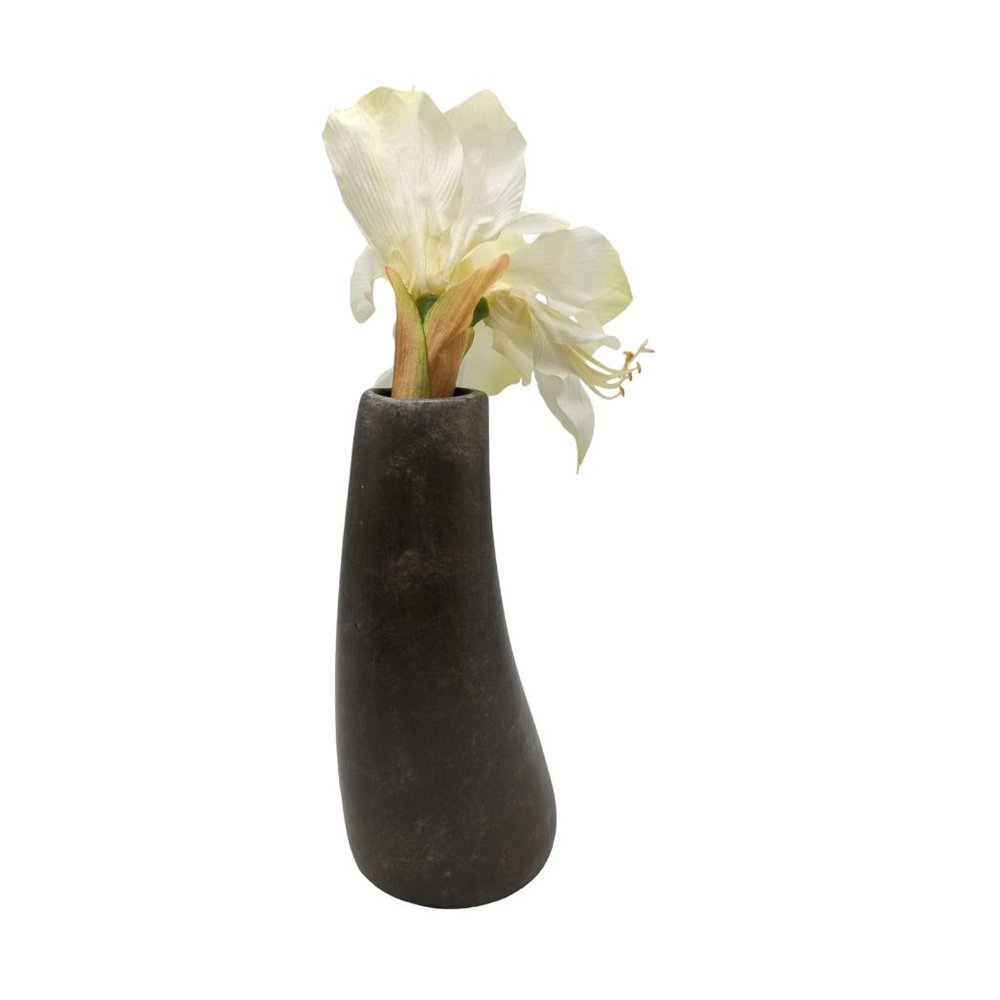 Rare Pier 1 Imports Ceramic Curved Potted Amaryllis Flower Home Decor 13 in - Picture 11 of 11